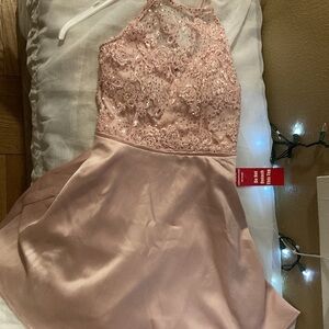 Crystal doll dress lace sequins